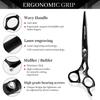 6.0" Napson 440C Hairdressing Scissors Set: Straight, Serrated & Thinning for Salon Use