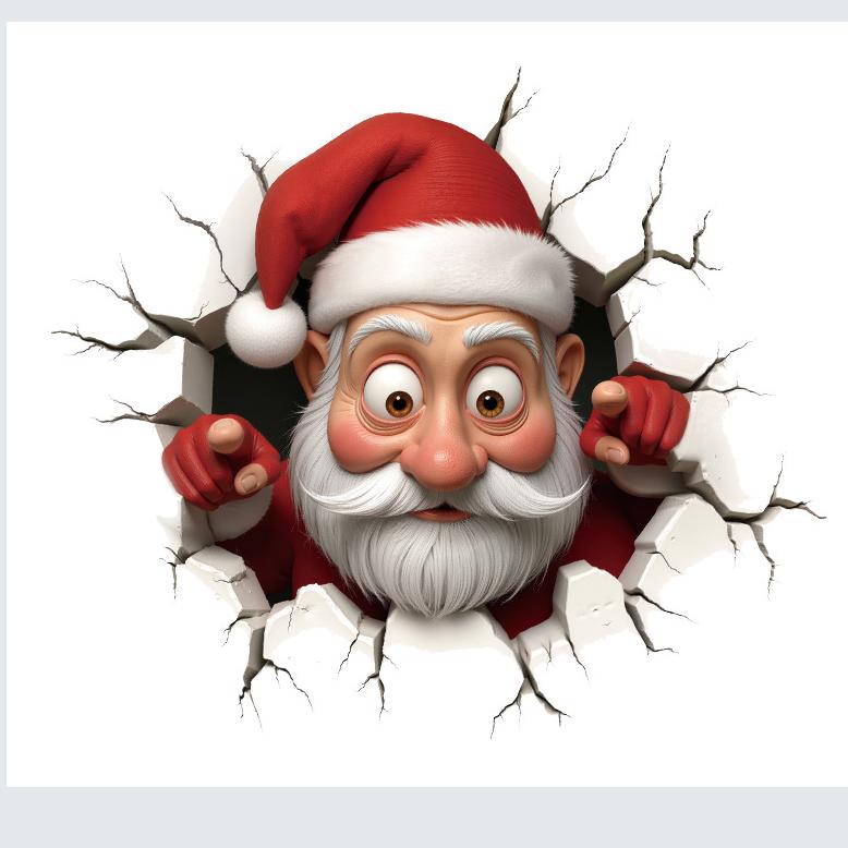 Multicolor Christmas Toilet Sticker Cartoon PVC Xmas Sticker Santa Broken Wall Xmas Ball Decorative Sticker Home Decoration