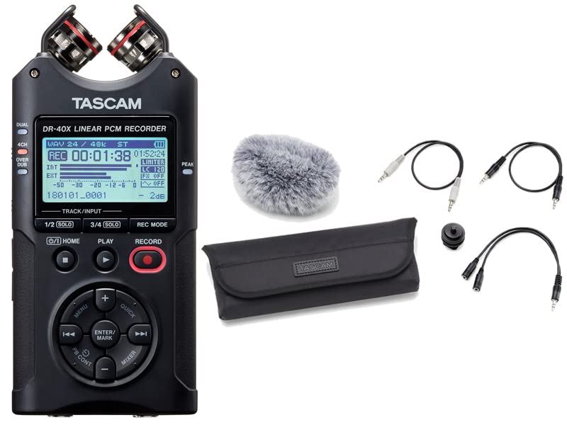 

mk2 TASCAM линейный PCM-рекордер с USB-аудиоинтерфейсом [комплект аксессуаров/AK-DR11C] - 4-канальный DR-40X
