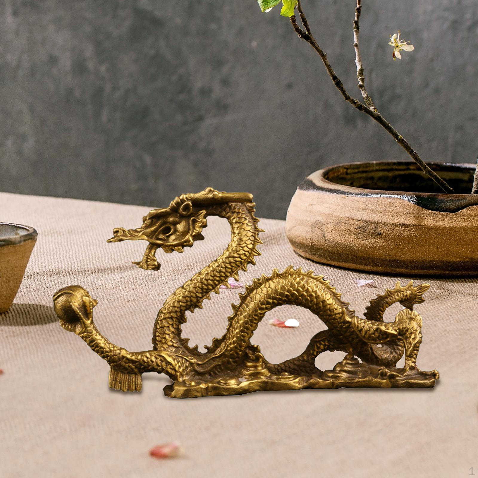 

Латунная статуя дракона, коллекция полок, спальня, крытый офис, настольный орнамент L