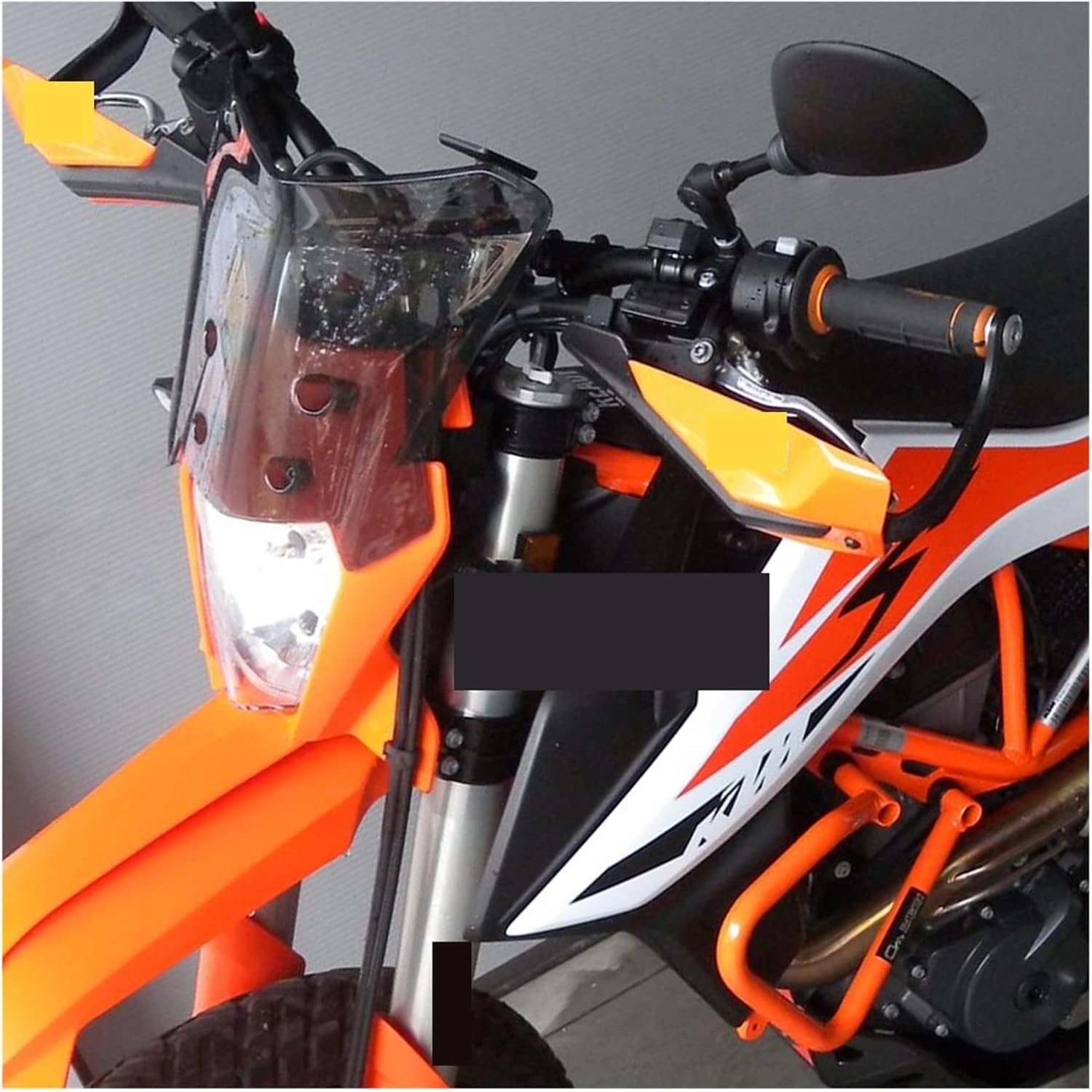 

Compatible with All 690 SMC R Enduro/EXC XC XCW 125-500 / Motorcycle Windshield Windscreen Wind Deflector(Transparent) прозрачный