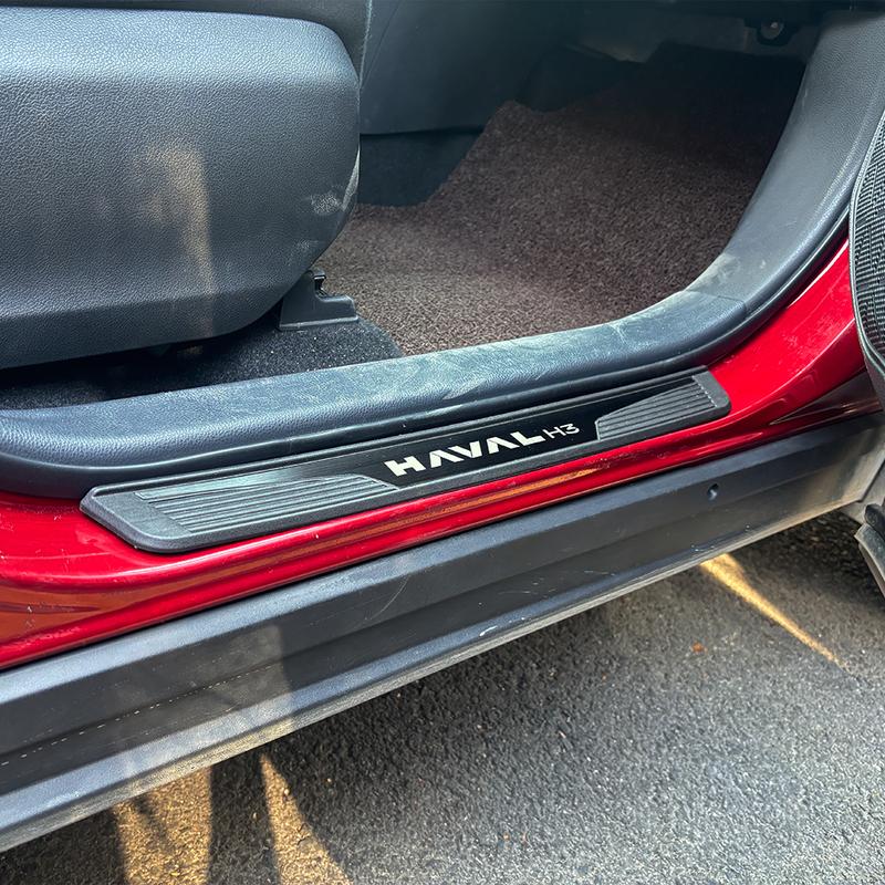 For Haval H3 2024 Car Accessories Door Sill Scuff Plate Pedal Protector Trim Auto Threshold Exterior Decoration Stickers