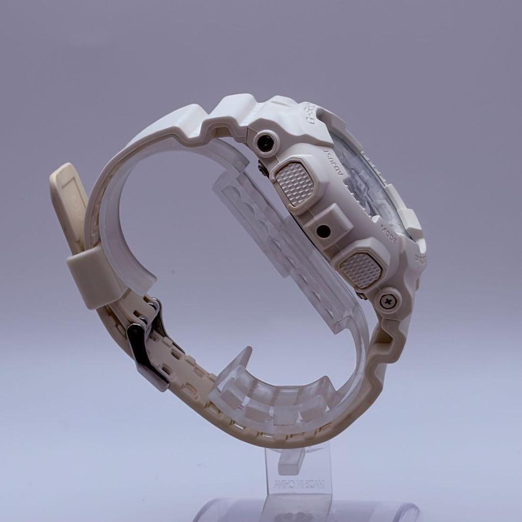 Used New battery CASIO G-SHOCK Men's Watch White Analog-Digital Working condition
