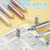 4pcs/Set Multi Functional Pastel Color Highlighters Quick-drying Smooth Marker Pen Fluorescent Pen Stationery