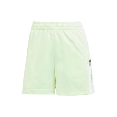Shorts esportivos femininos originais Adibreak Colorblock com logo, verde IP0719
