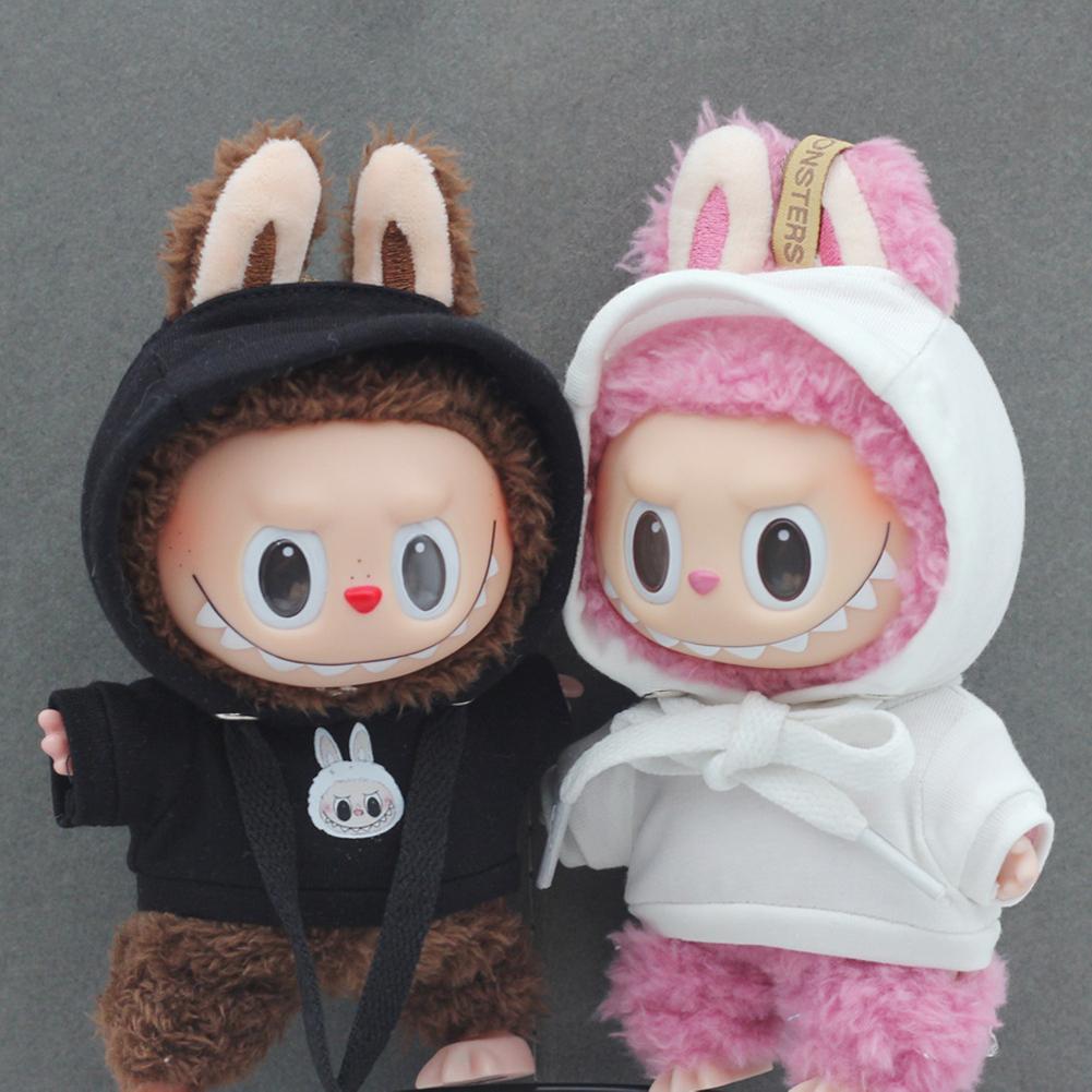 For Labubu Doll Clothes Fashion Clothes Hoodies Doll Clothes Color Match Hoodies Dolls Accessories Cute Decoration Little Cloths