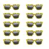10 Piece Set Of Pixel Glasses Plastic Frame Decorative Glasses Party Gifts Adult Novelty Holiday Decorative Glasses