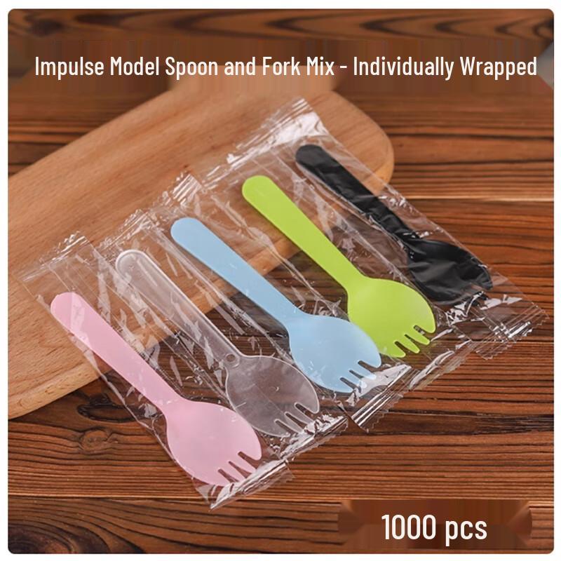 Sheng Bi Lai Disposable Plastic Fork & Spoon Set