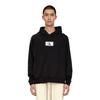 Calvin Klein Hooded Pullover Solid Color Letter Print Long Sleeve Sweatshirt Men Sweatshirt Black 000NM2416E-UB1