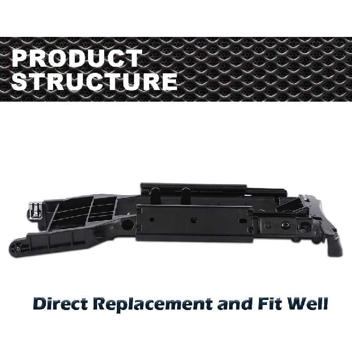 CNNELL New Black Center Console Lid Armrest Sliding Mechanism Compatible with Honda Civic 2006-2011