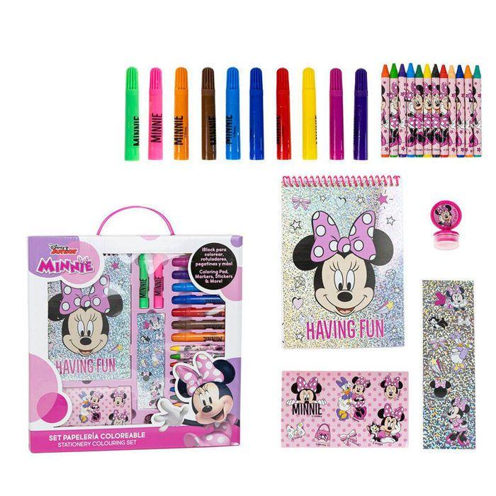 Coffret de papeterie à colorier - Cerda - Disney Minnie - Multicolore - Intérieur - Enfants