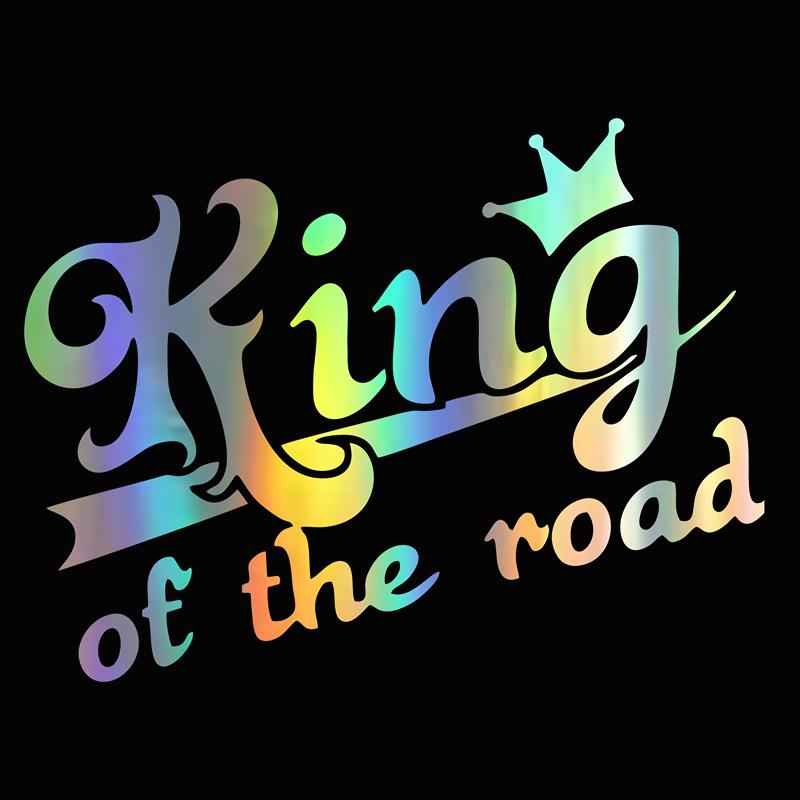 G166 20X15CM king of the road funny car sticker vinyl decal waterproof car auto stickers on car truck bumper rear window