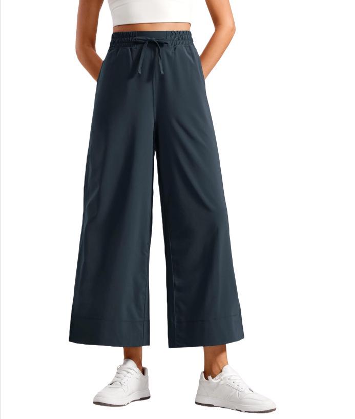 

2025 Women s High-Waisted Wide-Leg Pants - New Lightweight Loose Solid Color Fashion Casual Sportswear XX-Large