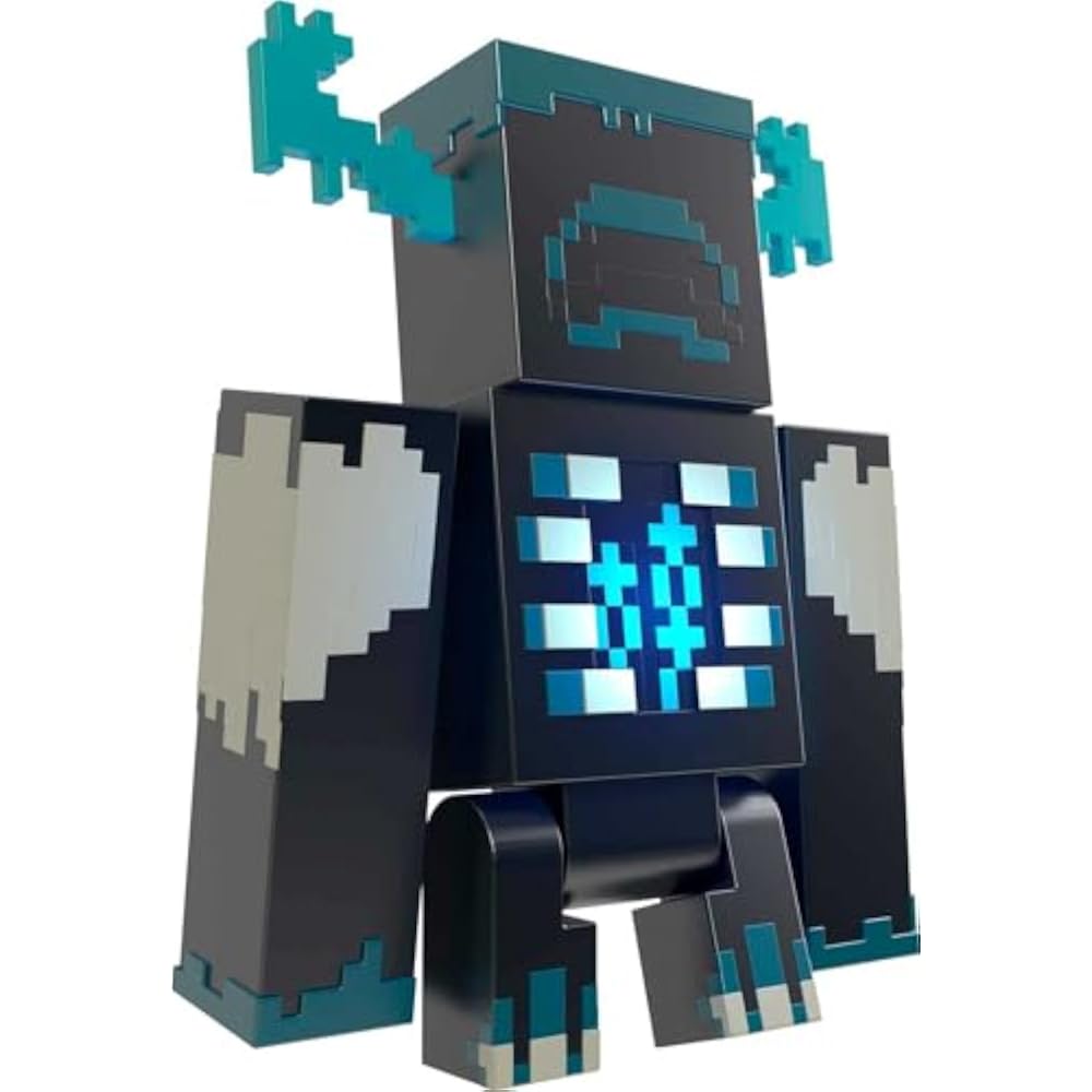 Mattel (MATTEL) Minecraft (Minecraft) Warden Figure [Light & Sound] [6 years old ~] [Present] HHK89