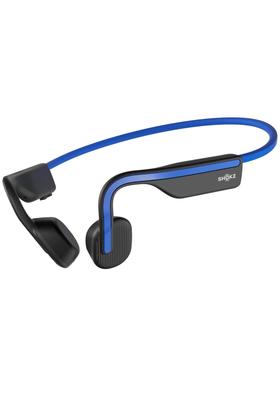 SHOKZ OpenMove Bone Conduction Earphones, Official Store Genuine Earphones, Remote Meetings Such As Zoom, , Hearing Environmental Sounds, Blue