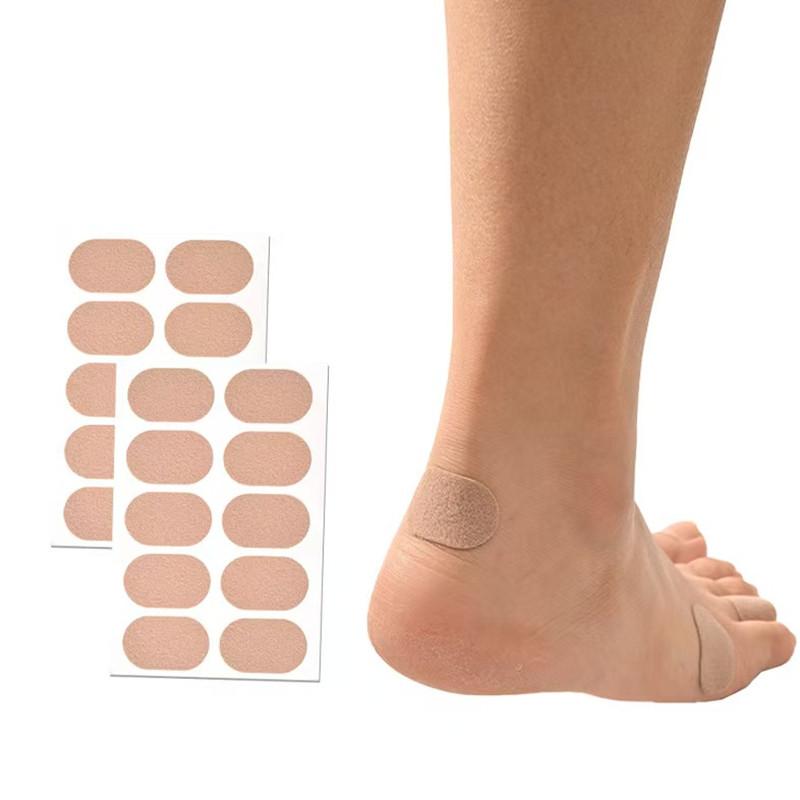 Flannel Stickers Foot Patch Callus Blister Oval Stickers Protector Foot Care Tools Self-adhesive Anti-abrasion Patch Blister Prevention Pads