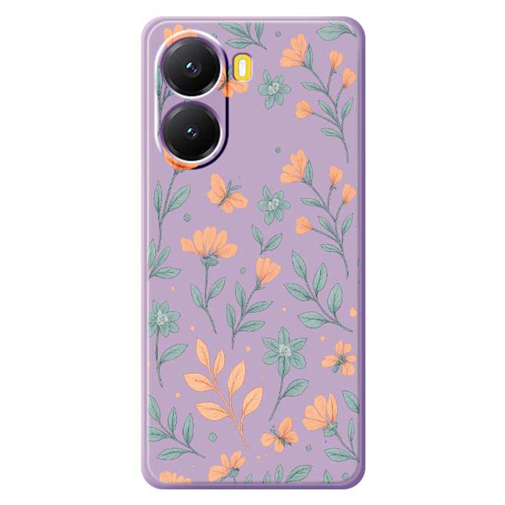 For Xiaomi Redmi Turbo 4 5G/Poco X7 Pro 5G Case Yellow Flowers Pattern Printing Straight Edge TPU Phone Back Cover