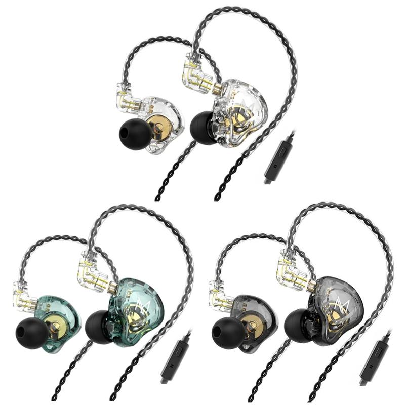 Hybrid Wired Earphone High-quality Line Sturdy Wires Comfort to Wear Dynamic Units In-Ear Headphone 106dB/mW Sensitivity