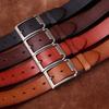 Retro Matte Old Versatile Men'S Belt Genuine Leather First Layer Cowhide Belt Men'S Casual Jeans Belt Men'S