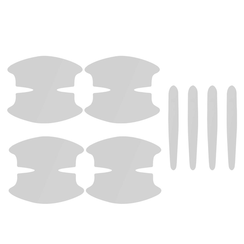 8 Stück TPU-Aufkleber für Autotürgriffe, kratzfest, transparent, für den Türgriff, Schutzaufkleber, Lackoberflächenfolie, Autozubehör