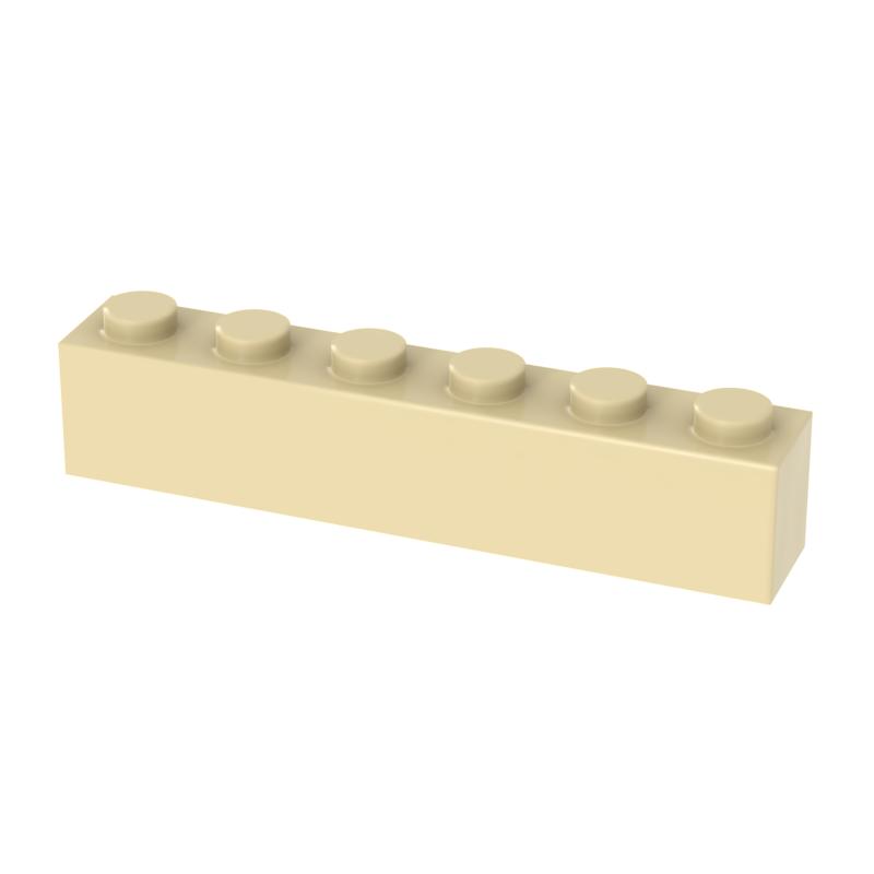 [FunBrick] 10/30/50PCS DIY Bulk Building Blocks 1x6 Dots 40pcs Thick bricks Educational Creative Part classic sets Com