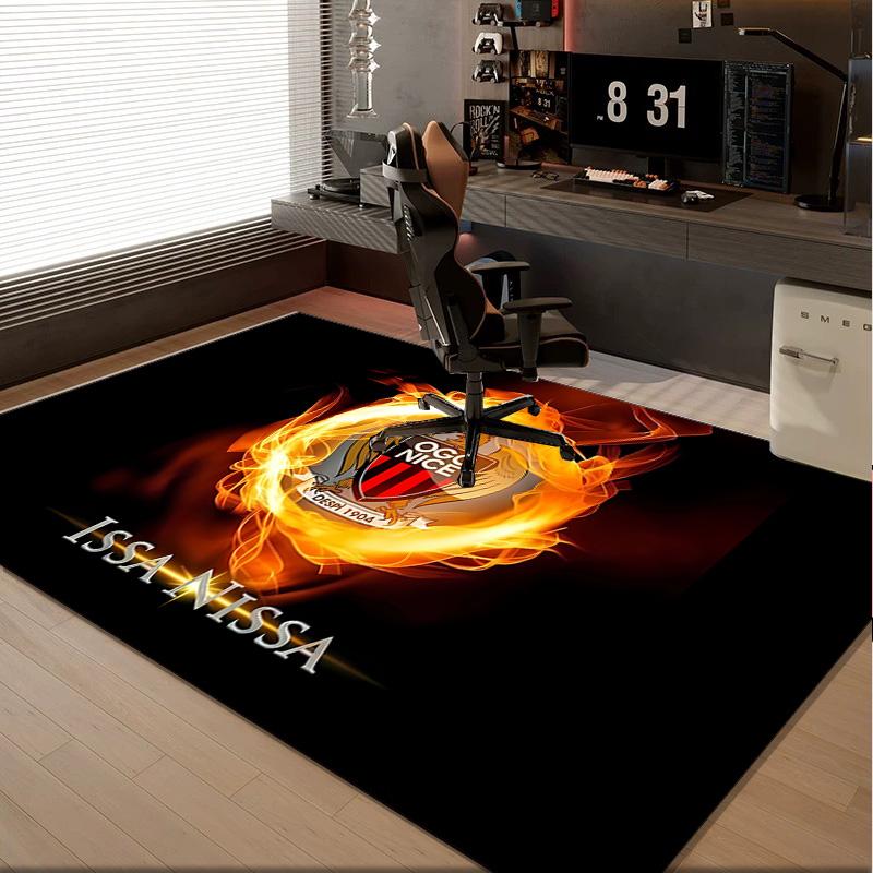 1PC rug Ogc Nice Crest Carpet, Chair Rug,Area Rug for Office Bedroom living rooms bedroom, Doormat decor Christmas fan gifts