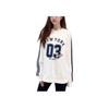 New MLB New York Yankees Sweatshirt Unisex Cream 3AMTV1044-50CRS