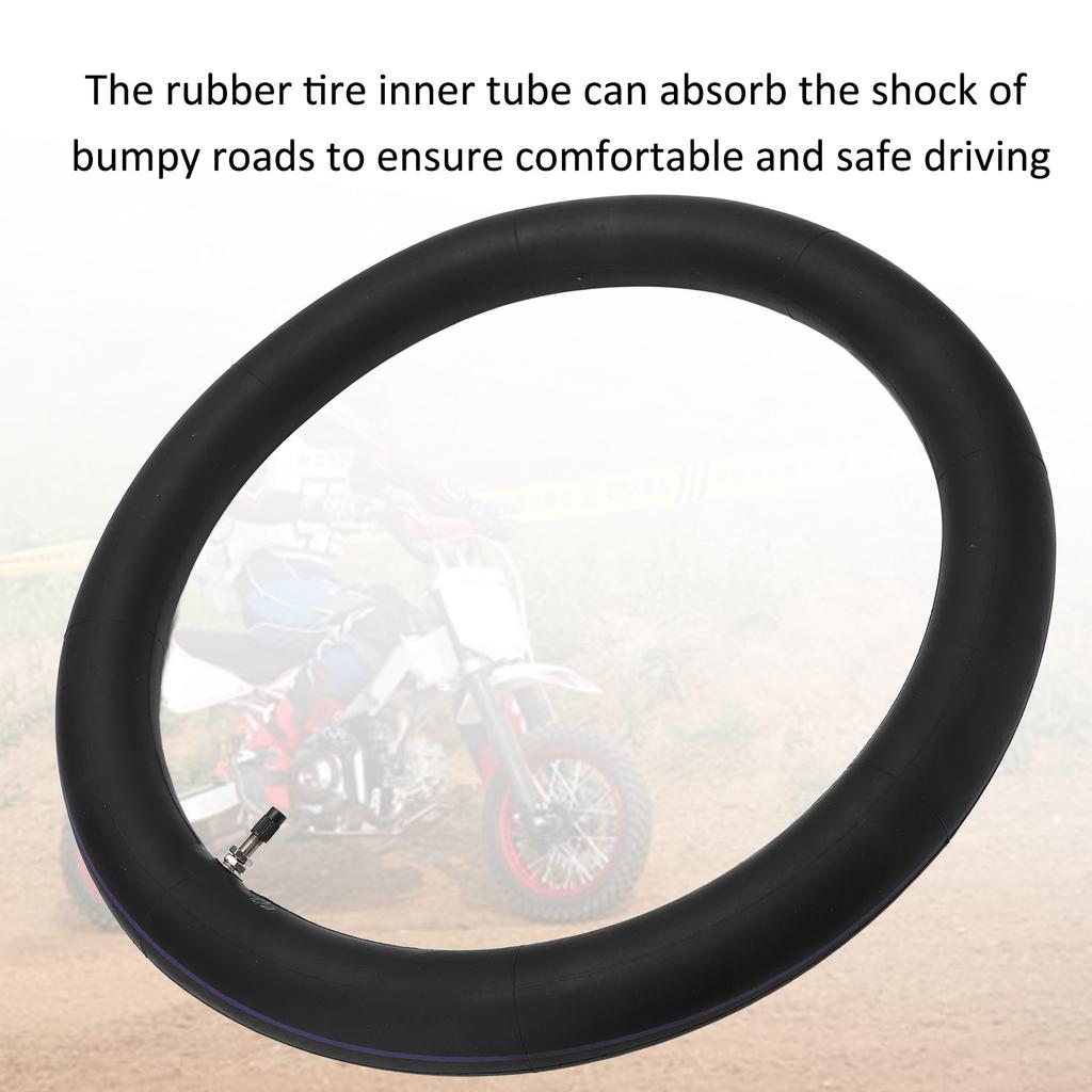 Motorcycle Tire Inner Tube 2.50‑17 Motorcycle Inner Tube Rubber Strong Flexibility For 140cc Motorcycles For 125cc Motorcycles