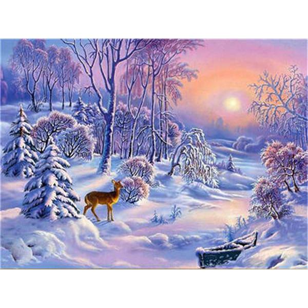 5D Diamond Painting New Arrivals House Winter Diamond Mosaic Embroidery Landscape Personalized Gift Home Decoration