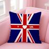 England ENG Flag Cushion Cover EcoFriendly Odorless Healthy Pillowcase Soft  Comfortable KidSafe No Filling