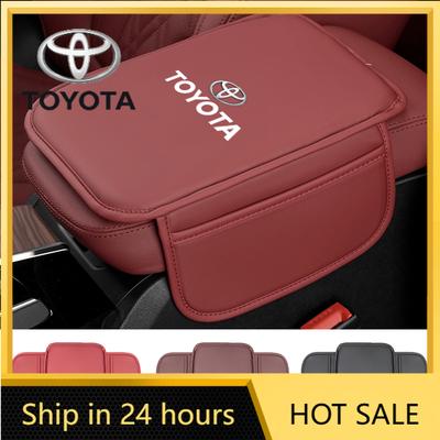 Heet Voor Toyota Auto Accessoires PU Leer Middenconsole Armsteun Pad Voor Toyota Corolla Camry Aziatische Draak Supra Hilux Land Crui