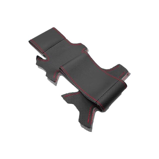 Hand-stitched Car-styling Steering Wheel Perforated Microfiber Leather Cover For Mercedes Benz C E S Class W202 W210 W140 C140