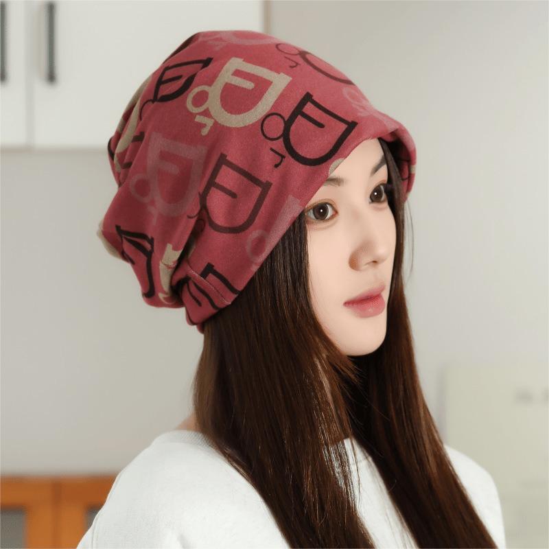Large Cashmere Twist Hat Women's Autumn and Winter Changeable Scarf Warm Windproof Thickened Neck Cover