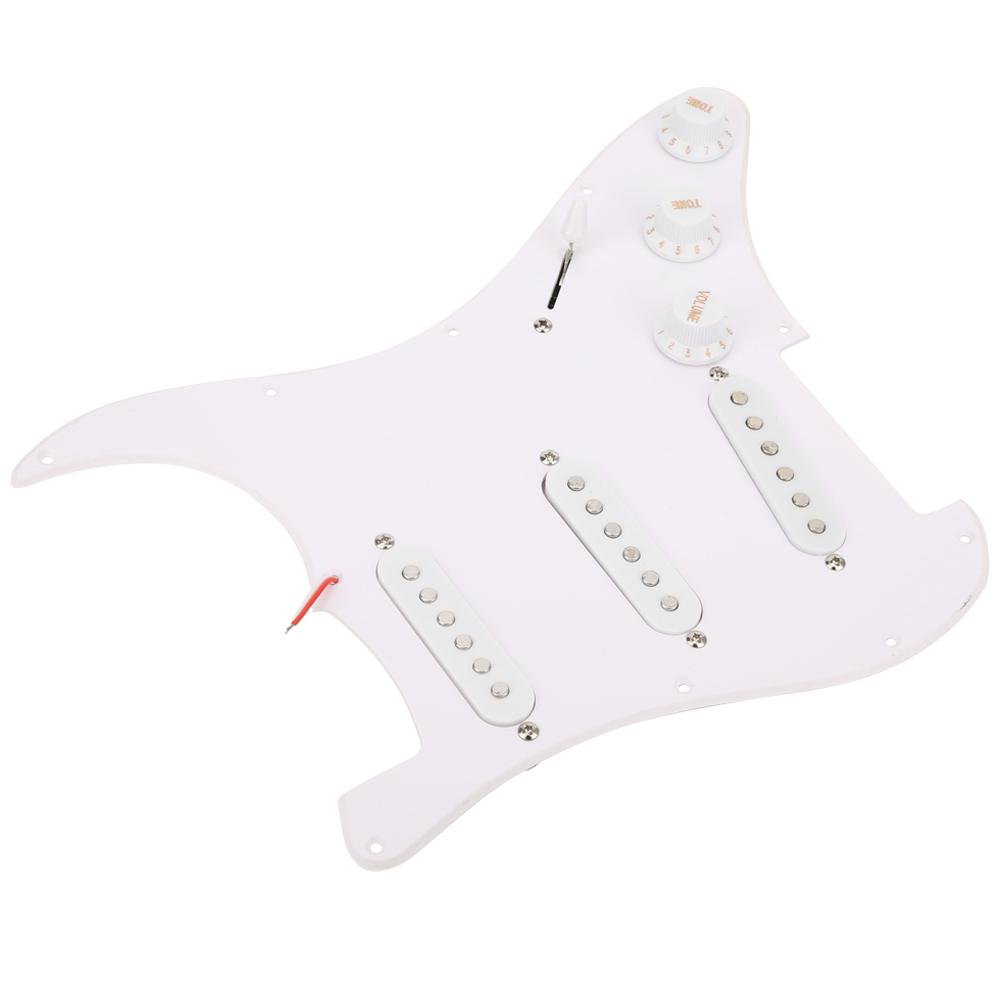 Electric Guitar Load Pickguard White Pre Wired Single Layer PVC Pick Guard Accessories