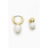 Cos Japan Asymmetrical Pearl Earrings