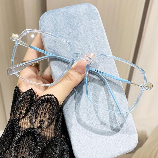 Briller som blokkerer blått lys Unisex Retro Klar sikt Sterke hengsler Gjennomsiktige med brem Øyebeskyttelse Klare blålysbriller Briller