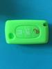 Soft Silicone Rubber Car Key Cover Case Shell Light For Peugeot 3 Buttons Fob Flip For Citroen C2 C3 C4 Picasso Xsara C5 C6 C8