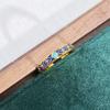 Medieval Personality Retro Dream Pink Butterfly Enamel Drip Open Ring Exquisite Light Luxury Pattern Ring