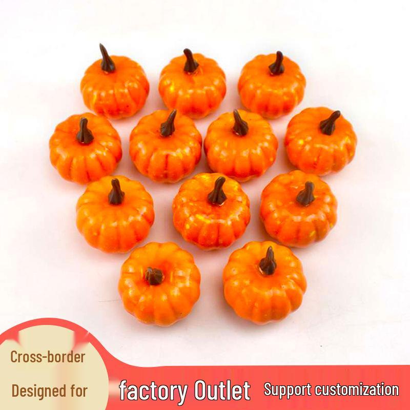 

Pumpkin Foam Halloween & Christmas Decoration Set - Wreath Accessories & Photo Props