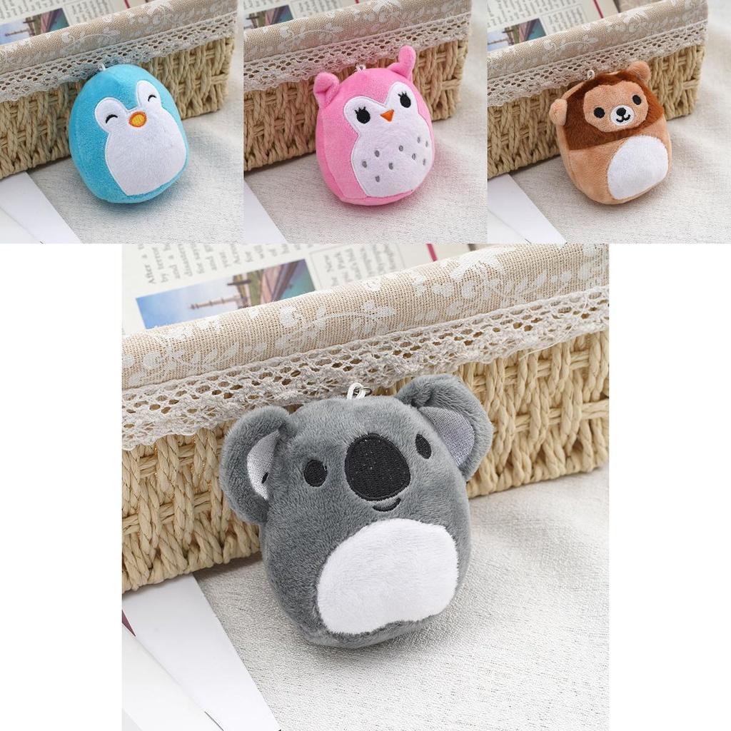 Cozy Squishallow Keychain Bear Plush Toy For Children Gift