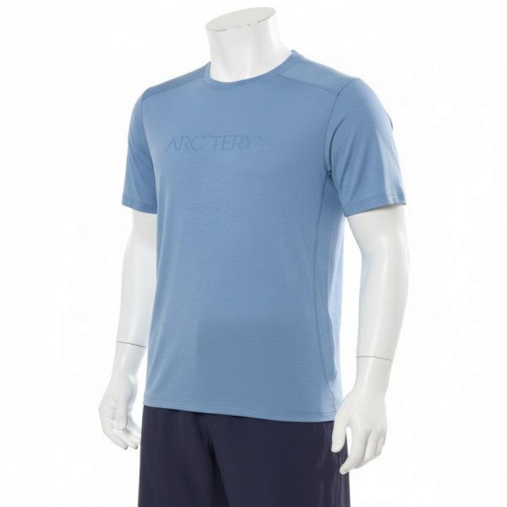 Arc Teryx Merino Wool Arc Word Logo Ss Men Atosmx7733stw STONE WASH/XL (around 110)