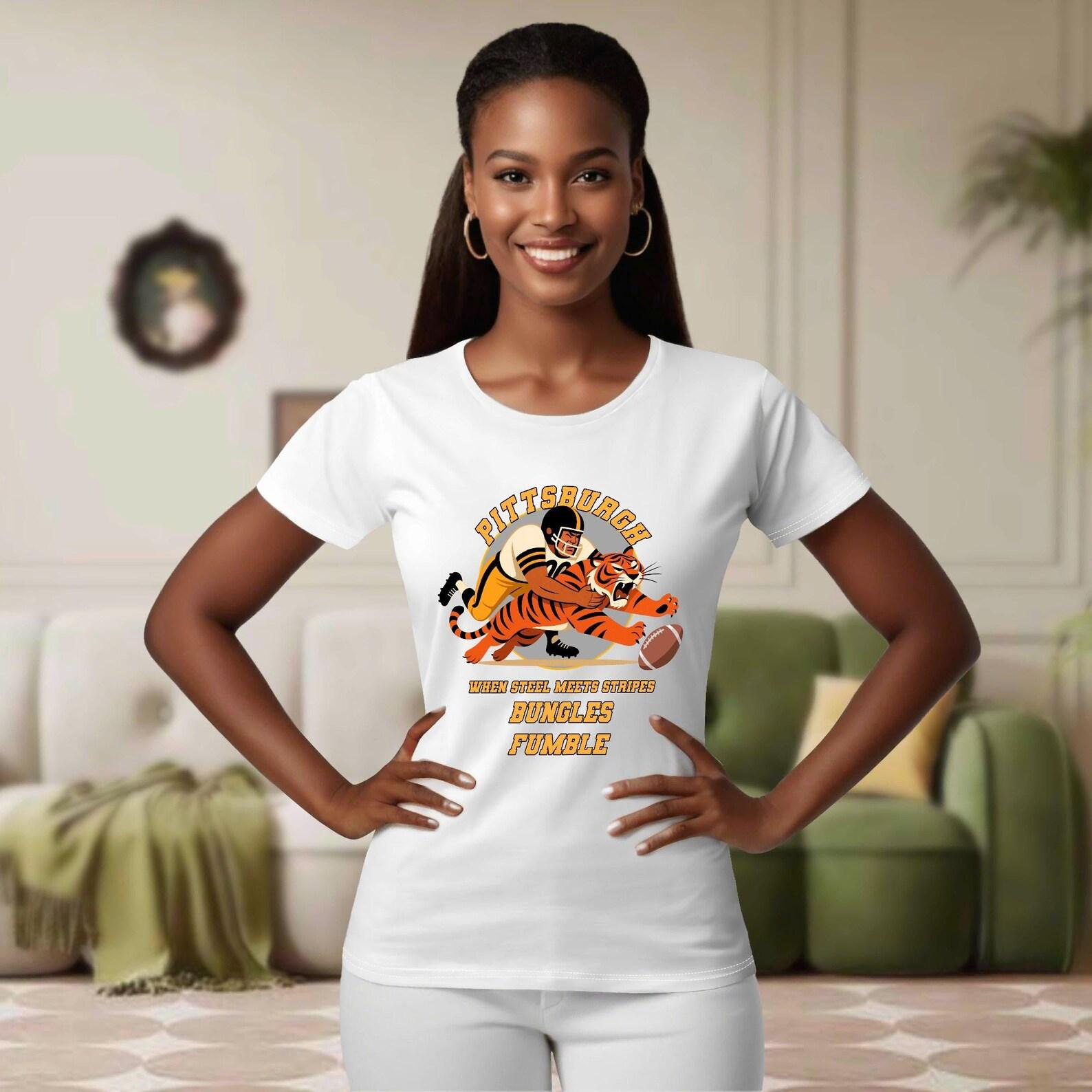Steelers vs Bungles Women s T-Shirt: Game Day Rivalry Tee XL