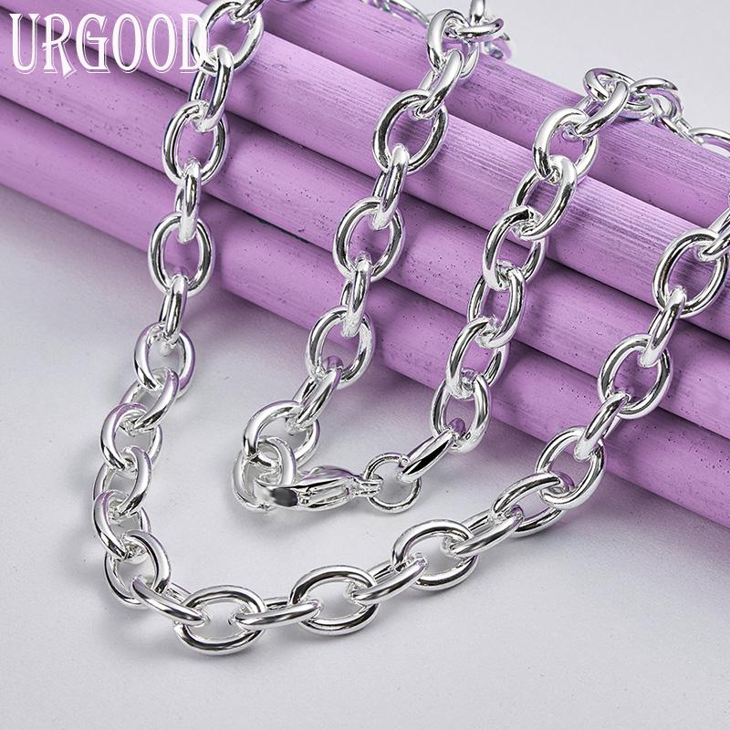 925 Sterling Silver O-Chain Necklace Gift Fashion Jewelry