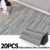 20pcs 40cmx15cm 3D Self-adhesive Wood Grain Wall Stickers for Living Room and Bedroom Decoration Flooring Home Decoration Floori