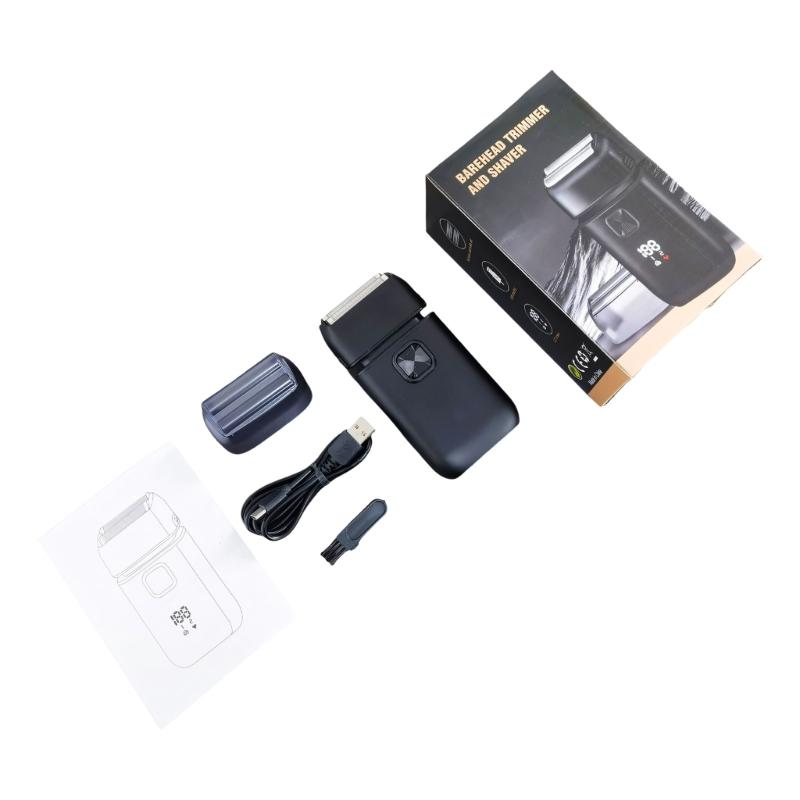 

Fashionable Electric Shaver Travel Waterproof Rechargeable Travel Trimmer Quick Shaving Tool for Multifunctional Use