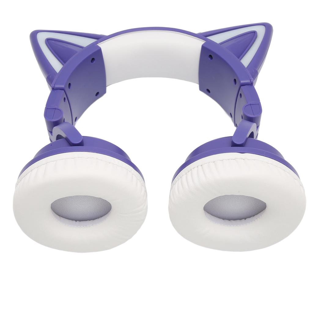 Cat Ear Bluetooth Headset Stereo Cute High Sensitivity Built In Mic Adjustable LED Kids Headset