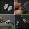 Eyeglasses Nose Pads With Screwdriver DIY Soft Silicone Air Chamber Glasses Replacement Repair Tools Anti-slip Nose Pad Screw