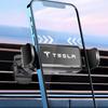 Car Phone Holder Electric Induction Phone Stand Adjustable Auto Clamping Double Base for Tesla Model 3 Y X S Accessories