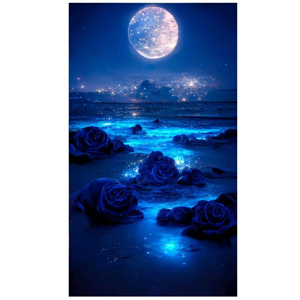 New Arrival 5D Diamond Painting Starry Sky Landscape Full Diamond Mosaic Cross Stitch  Kits Rhinestone DIY Embroidery Home Decor