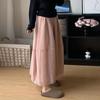 Women's Summer High-Waisted Organza Patchwork Tulle Half Skirt Mid-Length Long Skirt